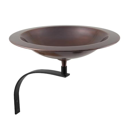 Achla Designs Achla BB-05-WM Classic II Birdbath with Wall Mount Bracket; Antique Copper BB-05-WM